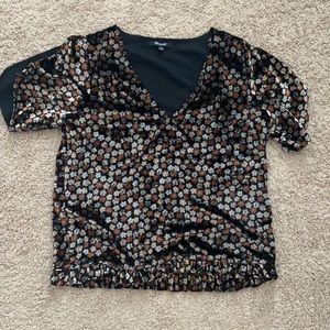 Madewell velvet top